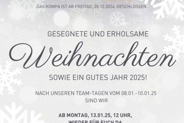 FROHE WEIHNACHTEN EUCH ALLEN!